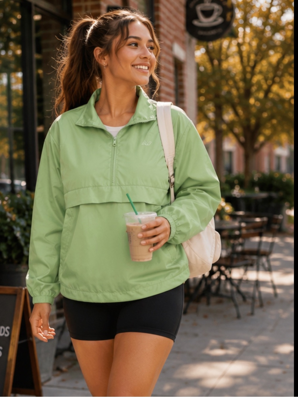 New Balance Bangles boutique 1xl 16/18 Green Windbreaker